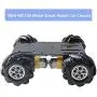 Professional 60mm Mecanum Wheel Car Chassis MC100 for Arduino / Raspberry pi / Micobit, Remote Control 4WD Metal Smart Robot Car Chassis Kit Omnidirectional Wheel with DC TT Motor DIY Toy AI RoS STEAM