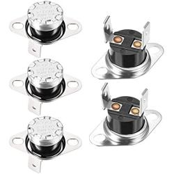 uxcell KSD301 Thermostat 100°C/212°F 10A Normally Open N.O Adjust Snap Disc Temperature Switch for Microwave Oven Coffee Maker 5pcs