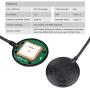 GPS Module GPS NEO-M8N BDS Compass Module(3 in 1) Drone Microcontroller, GPS Receiver with High Precision APM Flight Control Pixhawk Navigation Module for APM PIX PX4, I2C Compatible with MWC