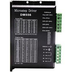 HANPOSE CNC Digital Stepper Driver DM556 Stepper Motor Controller 2-phase Stepper Motor Driver 20-50V DC Max 5.6A 128 subdivision For Nema 23, 24 and Nema 34 stepper motor (DM556, 5PCS)