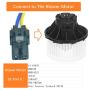 3 Pins Blower Motor Resistor Connector Compatible with Chevy GMC Silverado Tahoe Suburban Sierra Yukon,Replace Wiring Harness for 8e5h-19e624-a, 89018778, 89019351, 1581773