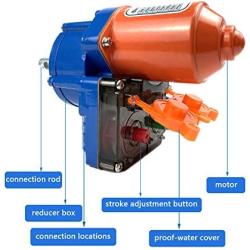 Greenhouse Roll Up Motor Electric Film Roll Up Motor Kit 100W DC 24V 2.8rpm for Greenhouse Film Ventilation Roll Up, Maximum Film Length 100m