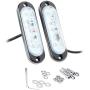 Kawell Universal 2 Pack 6W LED Mini Light Bar Bumper DRL Fog Light Motorcycle Light DRL Tail Backup Light Car Motor Clearance Marker Lights for ATV SUV Mine Boat 4x4 Ford F150