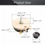 Fielect 100W 1K Ohm Ceramic Wire Wound Potentiometer Linear Rotary Resistor Rheostat with Knob for Industiral Machinery RPM Adjustment