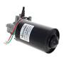 Fielect DC 24V 50RPM Reversible Worm Geared Motor Electric Gear Motor High Torque Turbine Worm Gear Box Motor, Right Threaded Shaft GW70105
