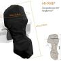 Softclub Outboard Motor Cover 60-90 HP, Full Motor Outboard Cover, Waterproof, 600D Heavy Duty Fabric, Black Boat Motor Covers Fit for 90 HP Motors