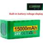 Wnicek E-Bike Battery 24V 15Ah 25.2V E-Bike Lithium-ion Battery 6S5P for Mountain Bike Road Bike Electric Tools Model Airplanes with Charger for 250W 350W 450W 500W Motor