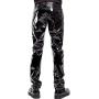 MSemis Mens Faux Leather Pants Punk 80s Rock Skinny Leggings Tight Gothic Motorcycle Biker Pants