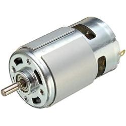 Xuulan Xianglaa-Motor 775 DC Motor DC 12V-36V 3500-9000 RPM, Ball Bearing Large Torque High Power Low Noise Motor Silver,