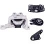 Engine Motor & Transmission Mount Kit 4pcs Compatible with Fits 2004 2005 2006 2007 2008 2009 Mazda 3 , 2.0L A4402 A4404 A4405 A4418 BBM4-39-060D BP4S-39-070-B 3M51-6P082A BP4N39010C