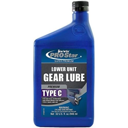 STAR BRITE PRO-Star Premium Type C Lower Unit Gear Lube for Outboard & Stern Drives Requiring Type C Gear Oil