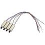 Vehicles-OCS 4PCS CW CCW Motor Spare Parts for XS809 XS809S XS809HW XS809W Foldable RC Quadcopter Drone