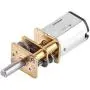 Eurobuy DC Geared Motor, 1:1000 N20 DC 6V 15RPM High Torque Gear Motor Electric Gear Box (15RPM)