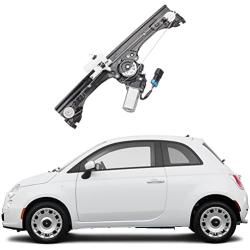 Dasbecan Front Left Driver Side Window Regulator Assembly w/Motor Fits 2012-2019 Fiat 500 1.4L 68070267AC 68070267AD 68070267AE