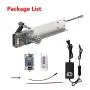 JQDML Reciprocating Linear Actuator 24V Adjustable Stroke 30-80mm 1.18-3.15 inch 120rpm Variable Speed with Remote Control, DC Power Adapter and End Connector