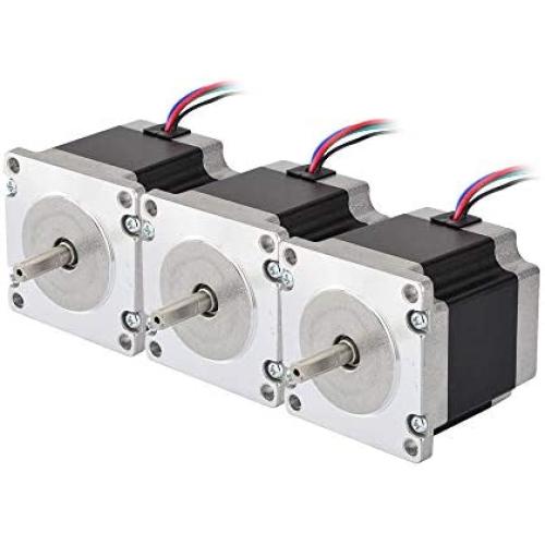 STEPPERONLINE 3PCS Nema 23 CNC Stepper Motor 2.8A 179oz.in 56mm Bipolar for Hobby CNC Kit