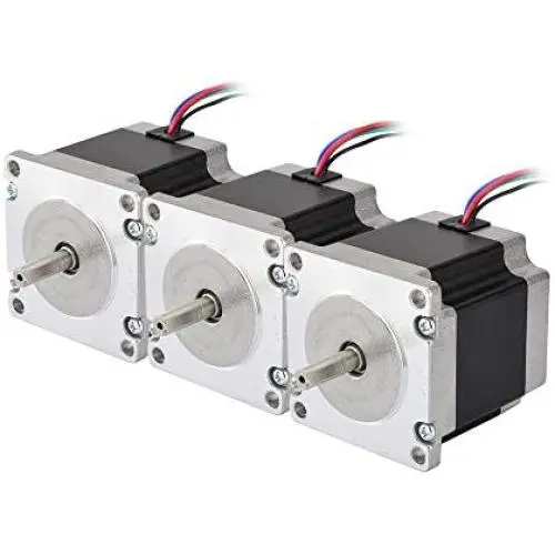STEPPERONLINE 3PCS Nema 23 CNC Stepper Motor 2.8A 179oz.in 56mm Bipolar for Hobby CNC Kit