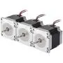 STEPPERONLINE 3PCS Nema 23 CNC Stepper Motor 2.8A 179oz.in 56mm Bipolar for Hobby CNC Kit