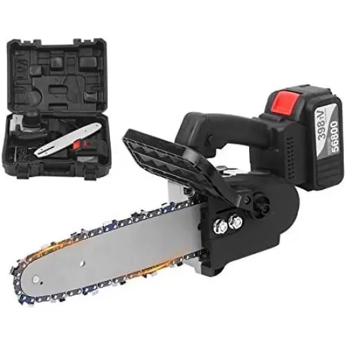 Scie Électrique Sans Fil 21V JMG 12 Pouces avec Boîte, Moteur Sans Balais Auto-Tension pour Découpe de Branches et Bois. Scie Électrique Sans Fil 21V JMG 12 Pouces avec Boîte, Moteur Sans Balais Auto-Tension pour Découpe de Branches et Bois.