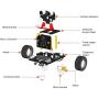 Yahboom BBC Micro:bitV2.2 V2 V1.5 Coding Robot Car Kit STEM Education for Kids to Programmable DIY Toy for 12+ (Without Micro:bit)