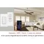 Universal Smart WiFi Ceiling Fan & Dimmer Remote Control Kit, Ceiling Fan Timing Speed & Dimmable LED Light Dimming Remote Control, Compatible with Alexa Google Assistant & Smart Life App