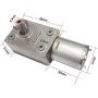 Bringsmart 12V 3rpm DC Worm Gear Motor 25kg.cm High Torque Mini Turbine Worm Reducer Motor Self-locking Micro Gear Motor Reversible (JGY-370 12V 3rpm)