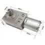 Bringsmart JGY-370 12V 10rpm DC Worm Gear Motor 12 Volt High Torque Engine Mini Turbine Worm 12V Reducer Electric Motor Self-locking for DIY Mini Geared Motor (JGY-370 12V 10rpm)