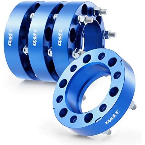 Orion Motor Tech 6x5.5 Wheel Spacers, 1.5” Blue Wheel Spacers Compatible with Tacoma 4runner Tundra FJ Sequoia Fortuner Ventury GX470 GX460, with M12x1.5 Studs 106mm Bore Wheel Spacer Kit, Set of 4