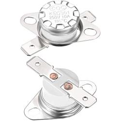 uxcell KSD301 Thermostat 135°C/275°F Normal Closed N.C Adjust Snap Disc Temperature Switch for Microwave,Oven,Coffee Maker 2pcs