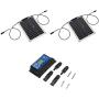FTVOGUE 15W Waterproof Solar Panel Monocrystalline Solar Charging Board for Outdoor Car Motor Yacht[Solar panel +50A controller],Solar Panels