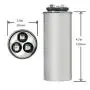 BlueNatHxRPR 45+7.5 MFD uF Air Conditioner Capacitor CBB65 Capacitor Dural Motor Run Capacitor Withstand 450V AC Round