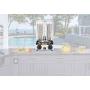 Royali Shawarma Gyro Tacos Al Pastor Doner Grill Small Home Machine Vertical Rotisserie Set of 3 Machine Meat Catcher (Catch Pan) and Propane Hose with Regulator