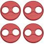 RC GearPro Mavic Mini 2 Pack Tempered Glass Foil Film+DIY Scratch-Proof Sticker+Motor Cover Cap for DJI Mavic Mini Drone (1* Red Motor Cover Set)