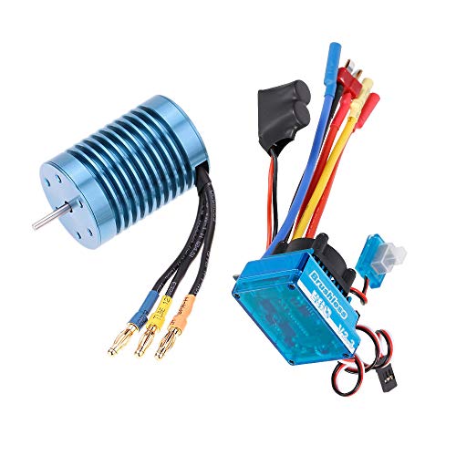 GoolRC 3650 4370KV 4P Sensorless Brushless Motor 45A Brushless ESC（Electric Speed Controller） 1/10 RC Off-Road Car