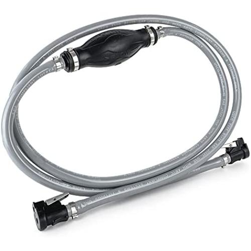 Five Oceans Marine Boat Fuel Line, OMC/Johnson/Evinrude Outboard Fuel Line with Primer Bulb, 6 Ft Long, 2 Quick Connectors, Reinforced EPA/CARB, Compatible Ethanol Blended Fuel