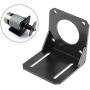 Mounting Bracket, Black Stainless Steel Mounting Stepper Motor Bracket Holder Rack for 57 NEMA23 Stepper Motor