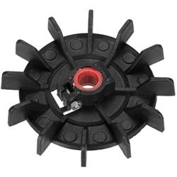 uxcell Motor Fan Blade 116mmx14mm Round Shape Bore Black Engineering Plastic with 12 Vanes