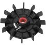 uxcell Motor Fan Blade 116mmx14mm Round Shape Bore Black Engineering Plastic with 12 Vanes