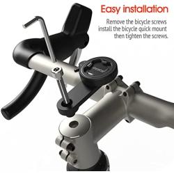 Bike Phone Mount for Mountain Bicycle, Universal Aluminum Road Bike Stem Cap Cell Phone Holder, Connect Quickly Riding Clip Stand, MTB Handlebar Clamp Quick Release for iPhone Samsung Google-【2nd Gen】