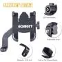 Homeet Motorcycle Phone Mount, Metal Motorcycle Phone Holder Motorbike Rearview Mirror Smartphone Holder Mount Universal 【Φ10mm】- 360° Rotation Adjustable - Aluminum Alloy