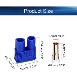 Heyiarbeit 4 Sets EC3 Connector 3.5mm Gold Bullet Banana Plug Female for RC ESC Lipo Battery Electric Motor DIY