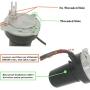 LicBund 352338 Components RV Electric Rear Stabilizer Smart Jack Motor Compatible with High Speed Power Stabilizer Jacks, Black