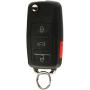 Replacement Keyless Entry Remote Flip Key Fob fits 2002 2003 2004 2005 VW Jetta, Golf, Passat (HLO1J0959753AM)