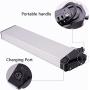 Wnicek 36V 48V E-Bike Battery, 8Ah 10.4AH 12AH 12.5AH 13AH 14AH 15AH 16AH Lithium Battery Li-ion Folding Electric Bike Battery with Charger for 200W~1200W EBike Motor
