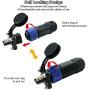 Trolling Motor Plug Receptacle Set, Marine Boat DC Power Connector 12/24/36/48 Volt Waterproof for for Trolling Motor/ Down Rigger/Fishing Reel