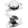 uxcell KSD301 Thermostat 95°C/203°F 10A Normally Open N.O Adjust Snap Disc Temperature Switch 2pcs