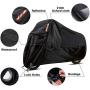 WinPower Outdoor Waterproof Motorcycle Cover Snow Bike Cover Compatible with Harley Davidson Honda Suzuki Kawasaki Yamaha and All Motors, 116 x 43 x 55 inch,4XL