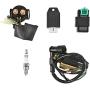 Trkimal Solenoid Relay Ignition Coil 5 Pin CDI Box Regulator Rectifier Spark Plug for 50cc 70cc 90cc 110cc 125cc ATV 3050B Pit Dirt Bike Go Kart Compatible with Kazuma Falcon Taotao Coolster Parts