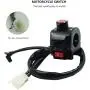 SHENTIANWEI 22mm 7/8 motorcycle switch motorcycle speaker button turning signal light start switch hand put electric controller (Color : Silver)