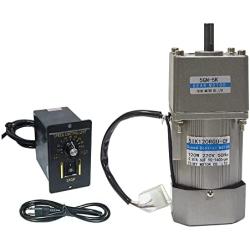 Bemonoc High Torque AC Motor Larger Power 120W 220V 50/60HZ Low Rpm 7.5rpm Electric Geared Reducer Motor & AC Speed Controller Kits Speed Can be Adjustable